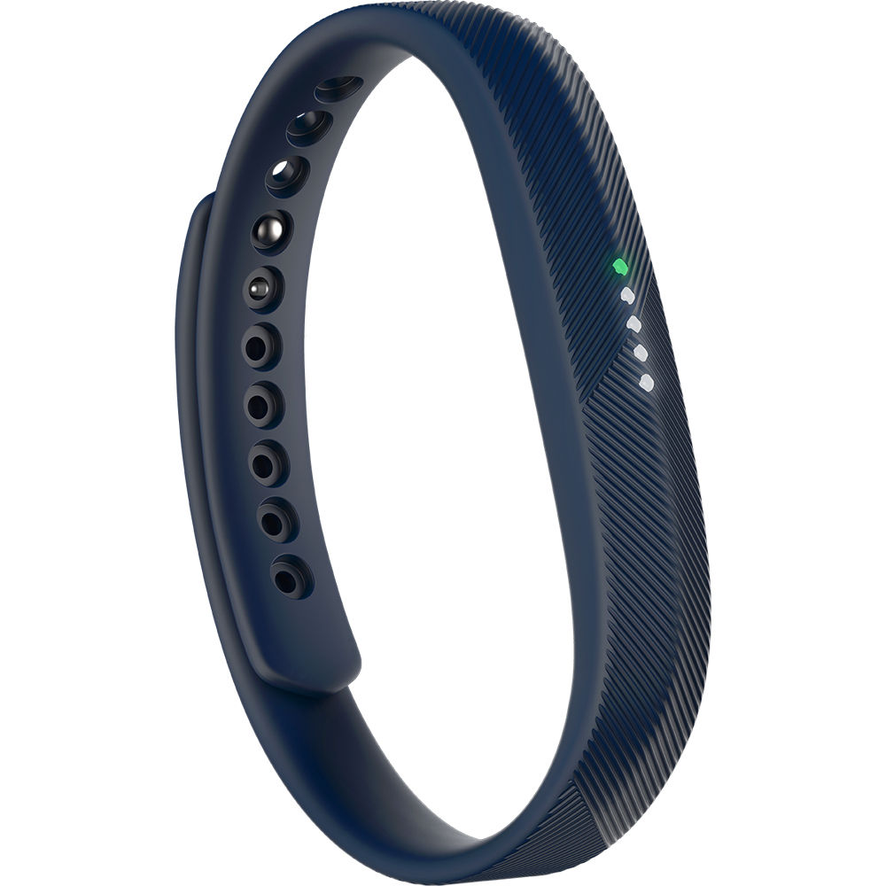Fitbit Flex 2 Fitness Tracker Wristband - Navy Small and Large Bands Included - FB403NV