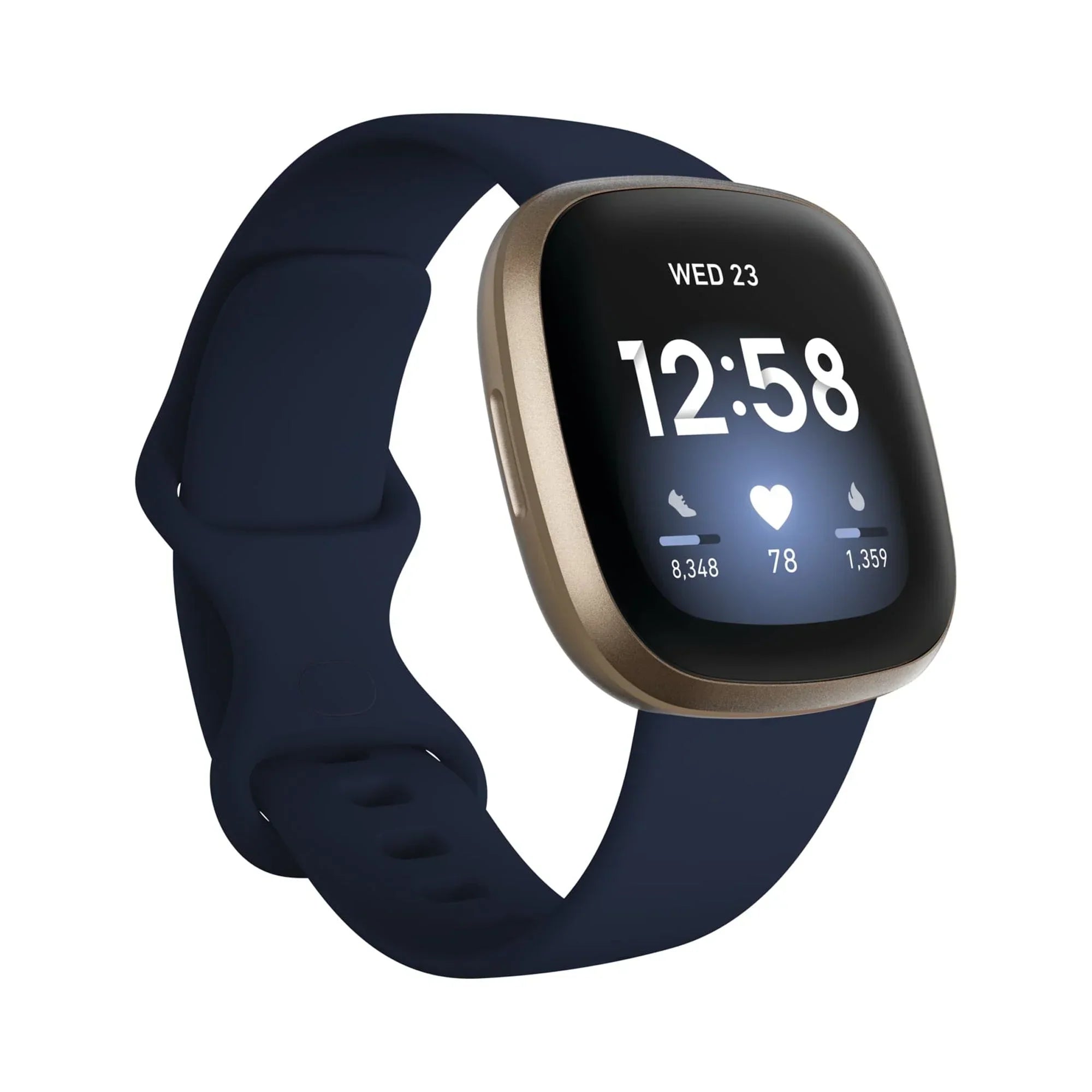 Fitbit Versa 3 Health & Fitness Smartwatch ? Soft Gold ? FB511GLNV (Small and Large Bands)