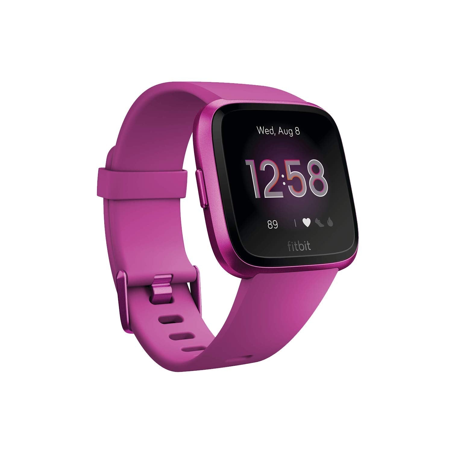 Fitbit Versa Lite Edition ? Smartwatch ? Mulberry w/ Small and Large Bands ? FB415PMPM