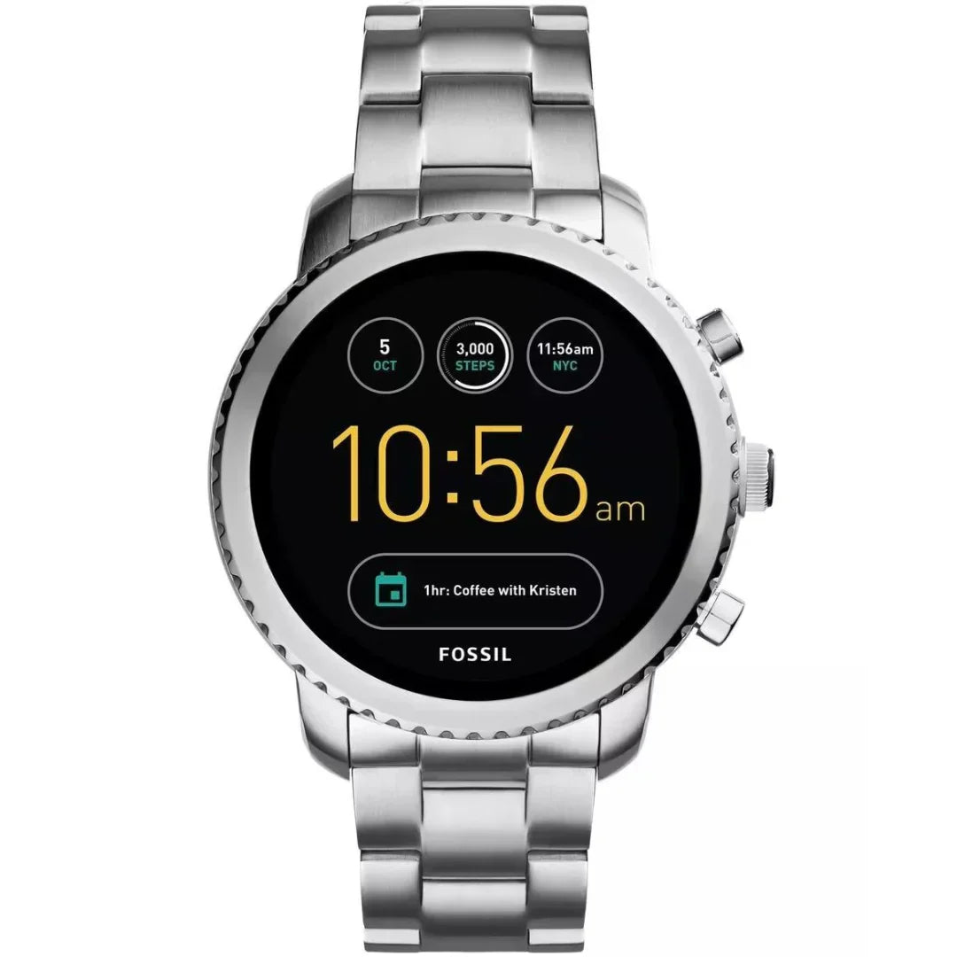 Fossil Gen 3 Explorist 46mm Silver Stainless Steel with Stainless Steel Band ? FTW4000