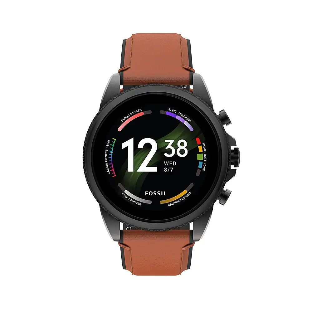 Fossil Gen 6 Smartwatch ? 44mm ? Brown Leather Band ? FTW4062V