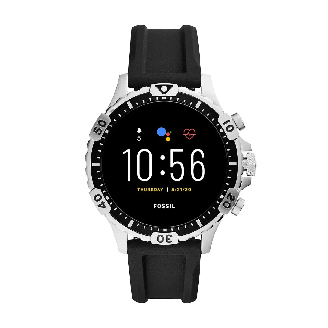 Fossil Men's Gen 5 Garrett HR with Black Silicone - FTW4041