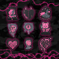 Black Hearts Patch Bundle #3