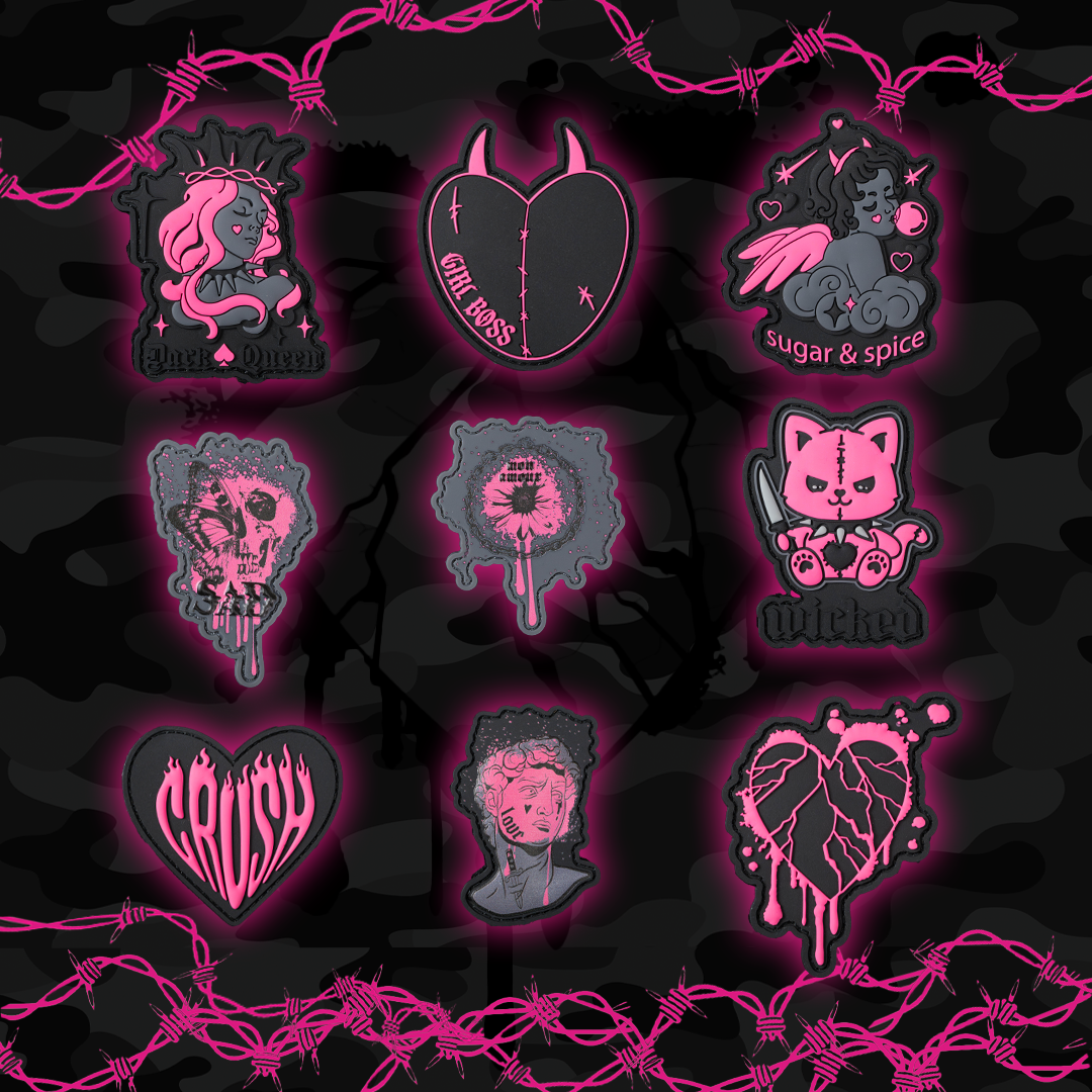 Black Hearts Patch Bundle #3