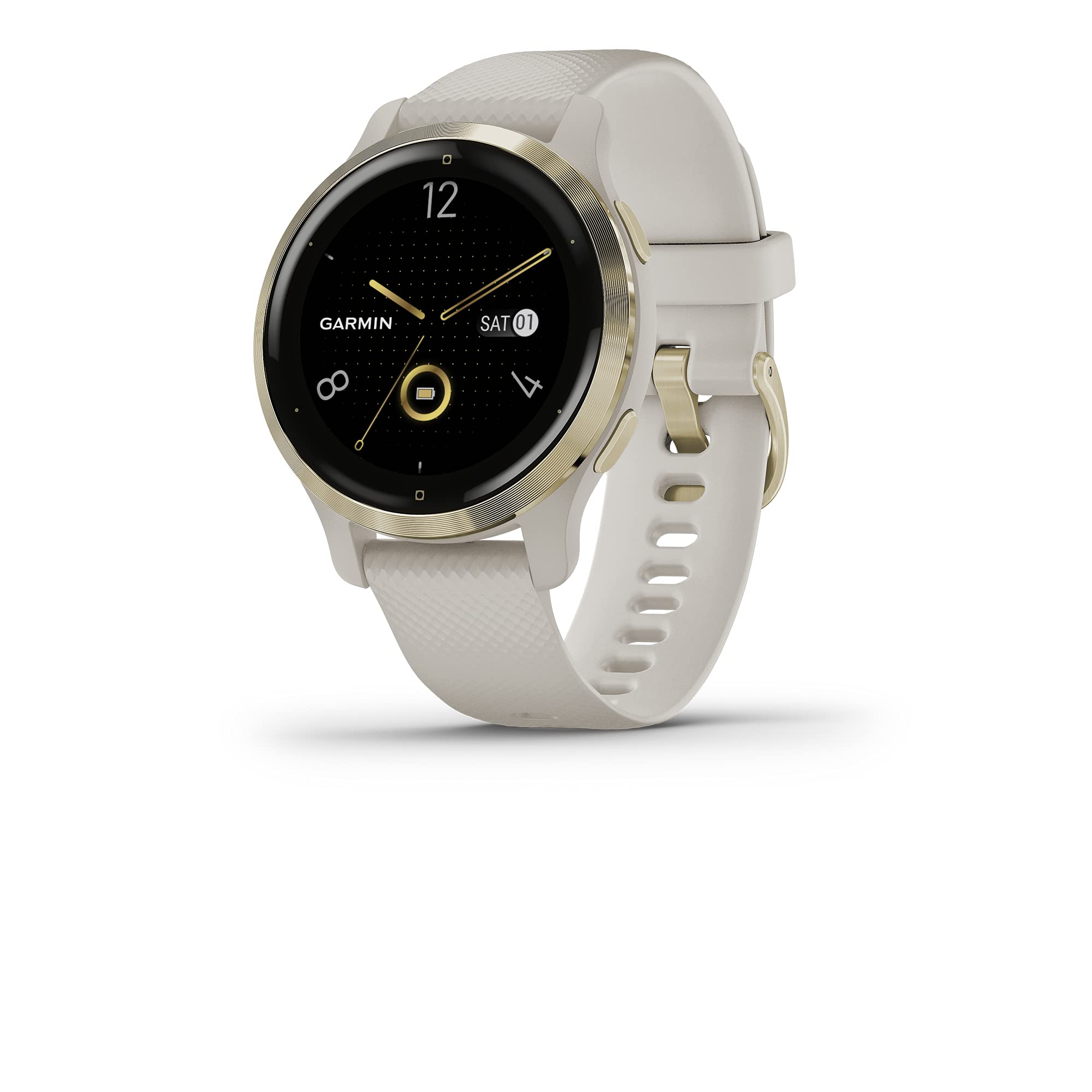 Garmin - Venu 2S GPS Smartwatch 40 mm Light Gold Bezel Light Sand Case - 010-02429-01