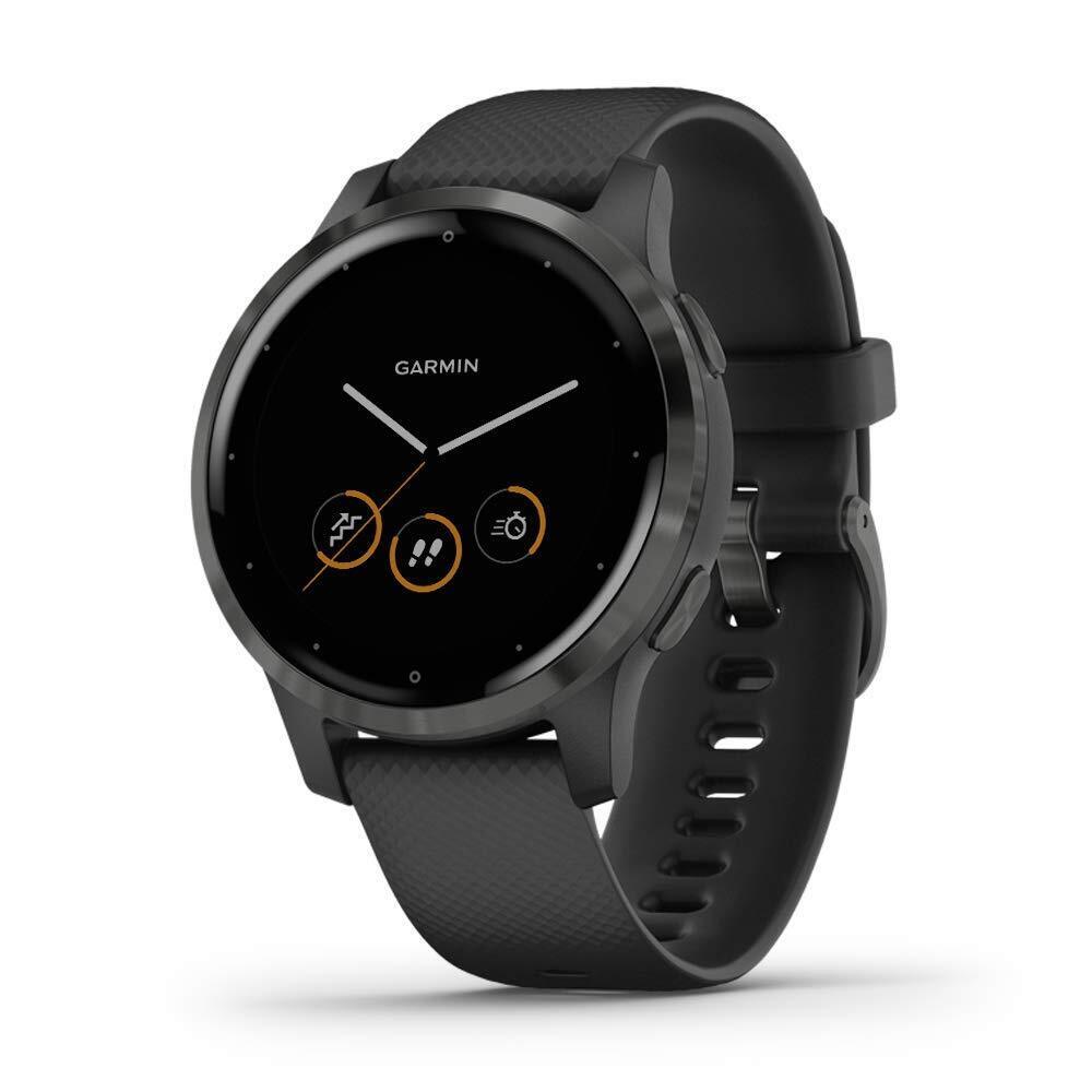 Garmin - vivoactive 4S Smartwatch 40mm Fiber-Reinforced Polymer - Slate - 010-02172-11