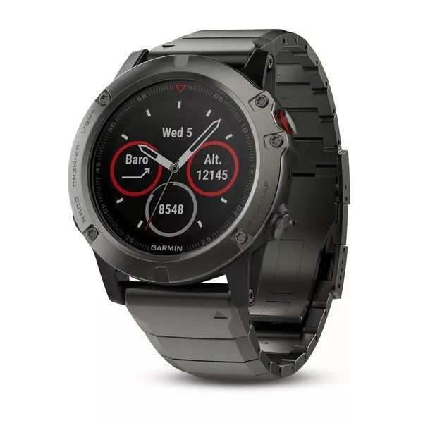 Garmin Fenix 5X Sapphire - Slate Gray with Metal Band - 010-01733-04