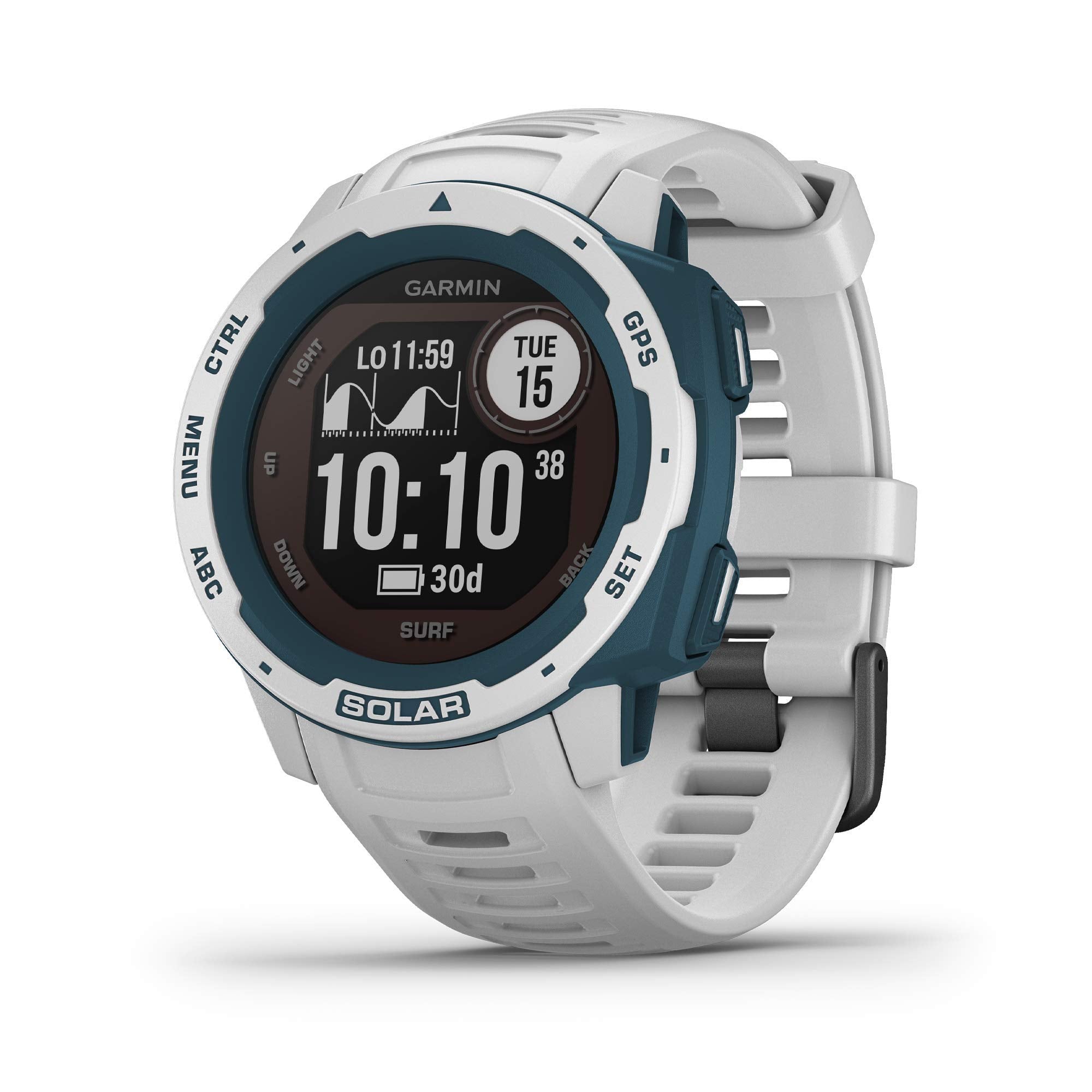 Garmin Instinct Solar Surf Edition GPS Smartwatch (Cloudbreak) - 010-02293-18