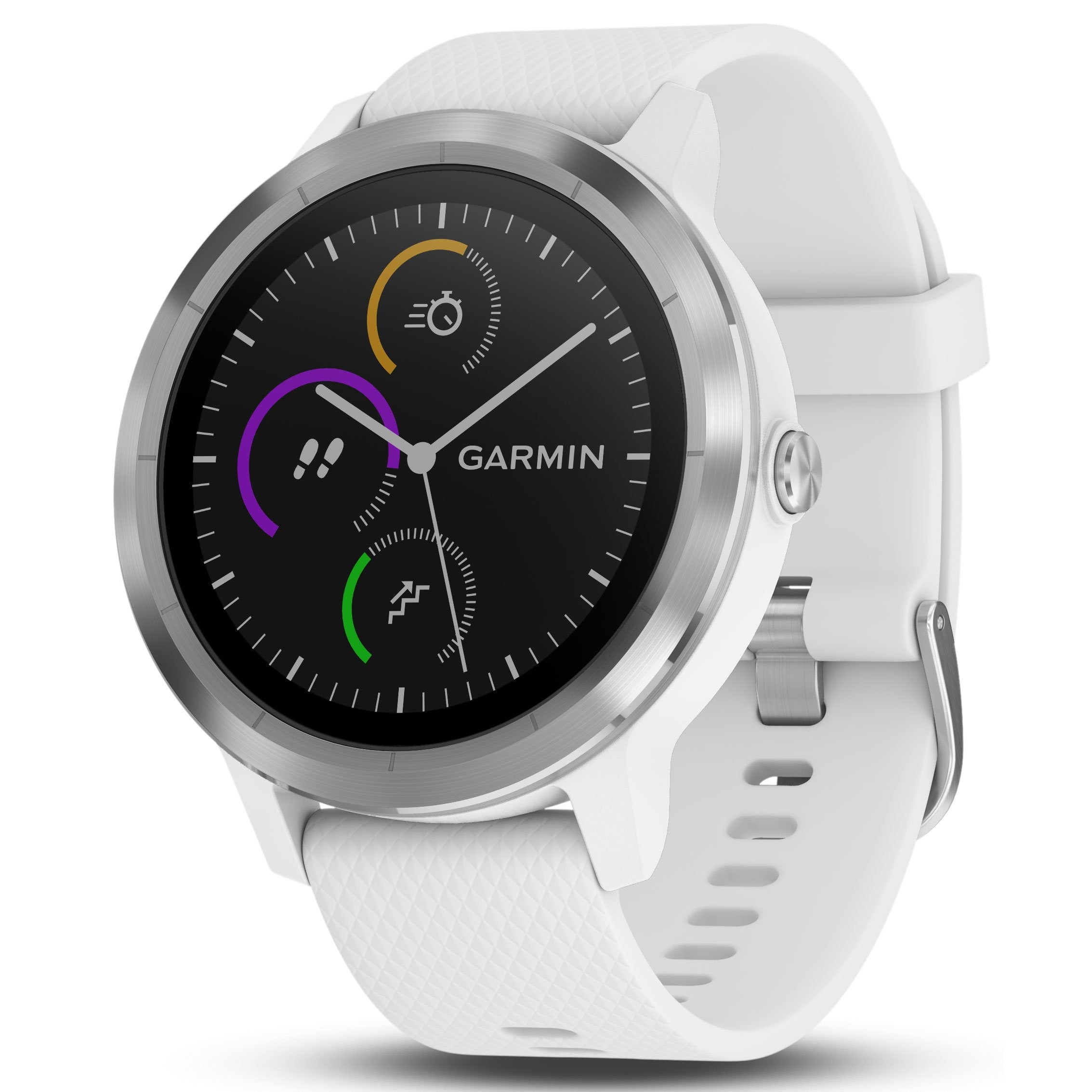 Garmin VIVOACTIVE 3 - WHITE & STAINLESS - 010-01769-21