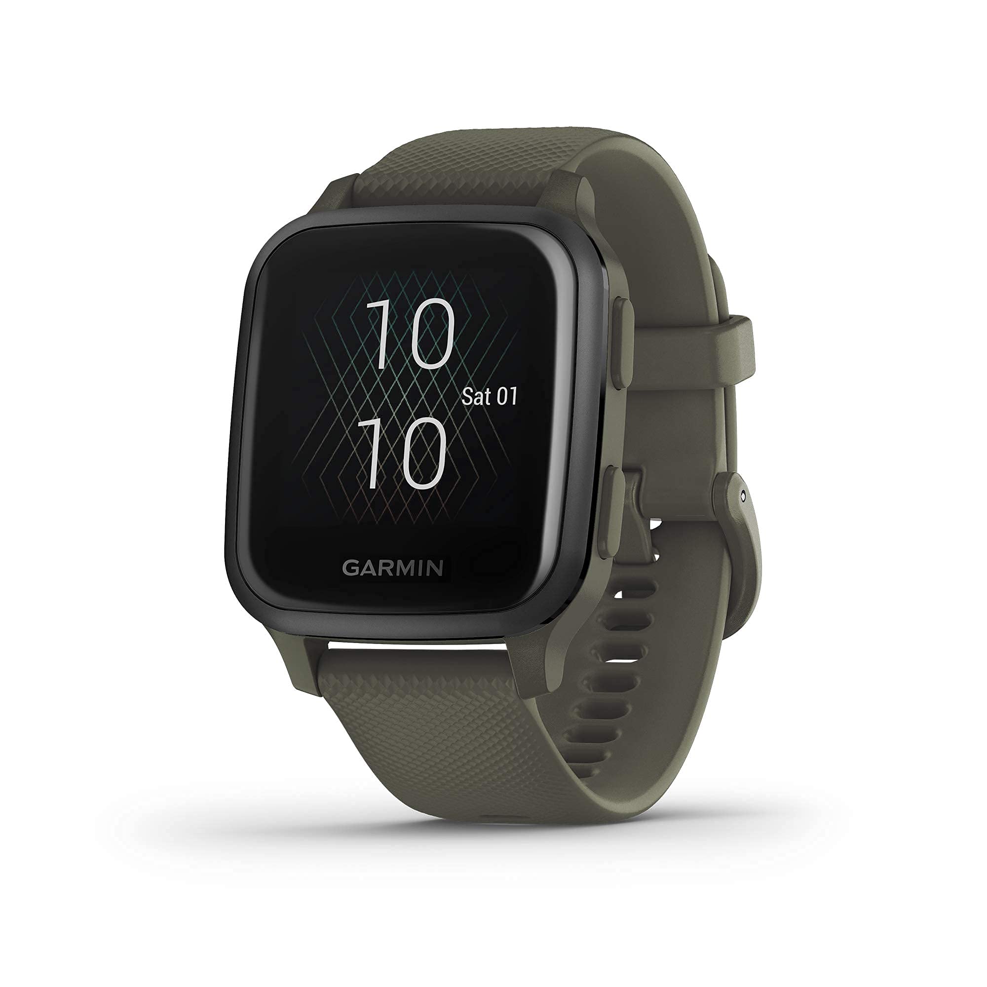 Garmin Venu Sq Music, GPS Smartwatch  and Moss Green - 010-02426-03