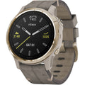 Garmin fenix 6S Sapphire Multisport GPS Smartwatch 42mm - Light Gold / Shale - 010-02159-39