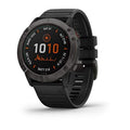 Garmin fenix 6X Pro Solar Titanium Carbon Gray DLC w/ Black Band - 010-02157-20