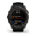 Garmin fenix 7X Sapphire Solar Edition - GPS - 51mm - Carbon Gray DLC Titanium w/ Black Band - 010-02541-10