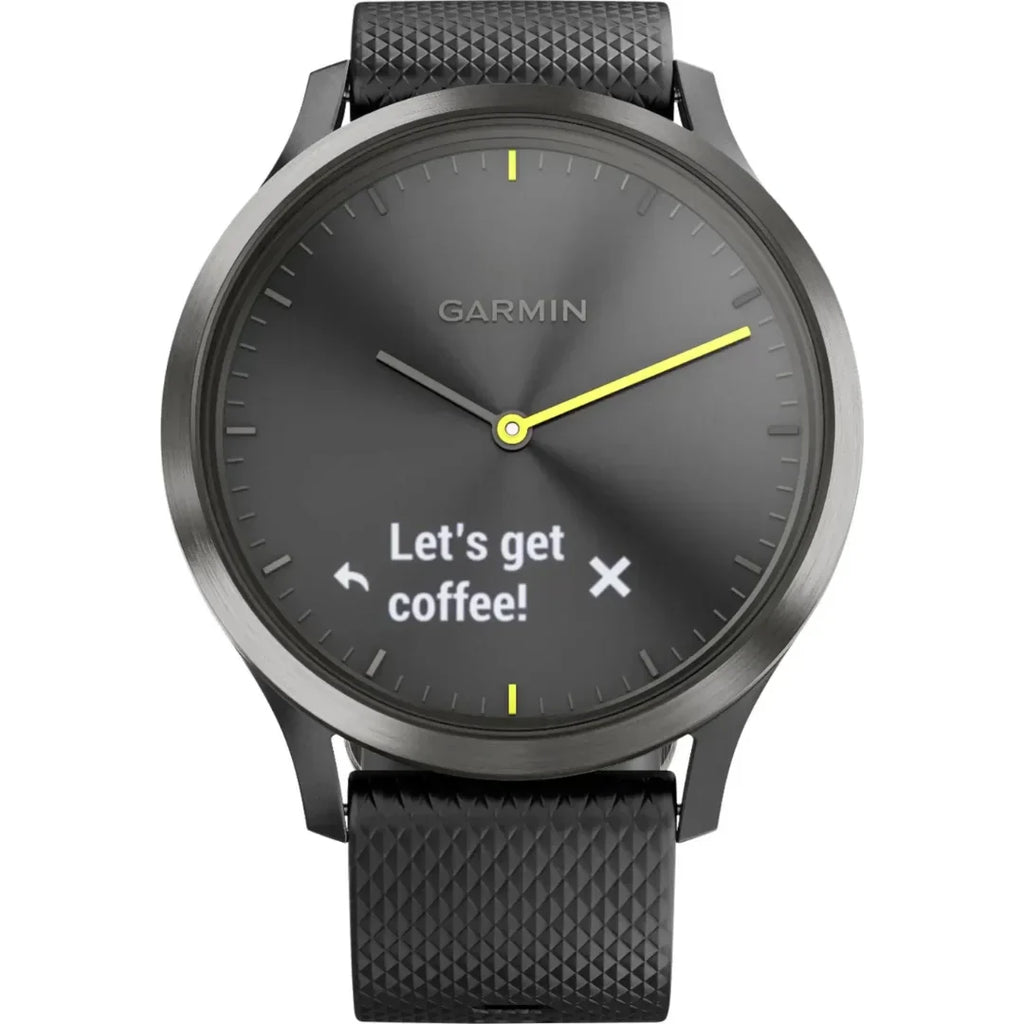 Garmin v¡vomove HR Sport Hybrid Smartwatch ? Black ? 010-01850-11
