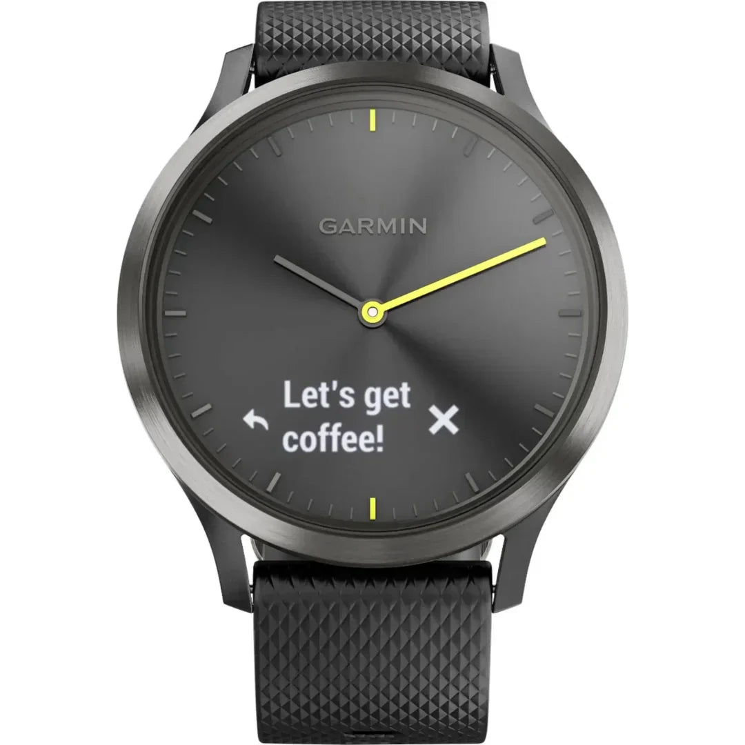 Garmin v¡vomove HR Sport Hybrid Smartwatch ? Black ? 010-01850-11