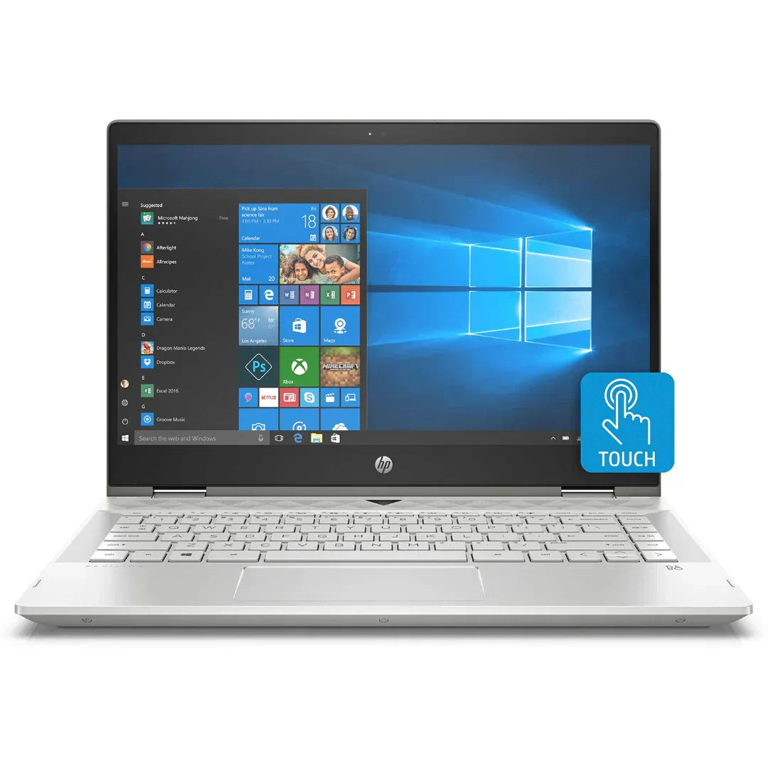 HP Pavilion x360 - FHD Touch - i5-8265U - 8GB RAM - 512GB SSD - Silver - 14-cd1055cl