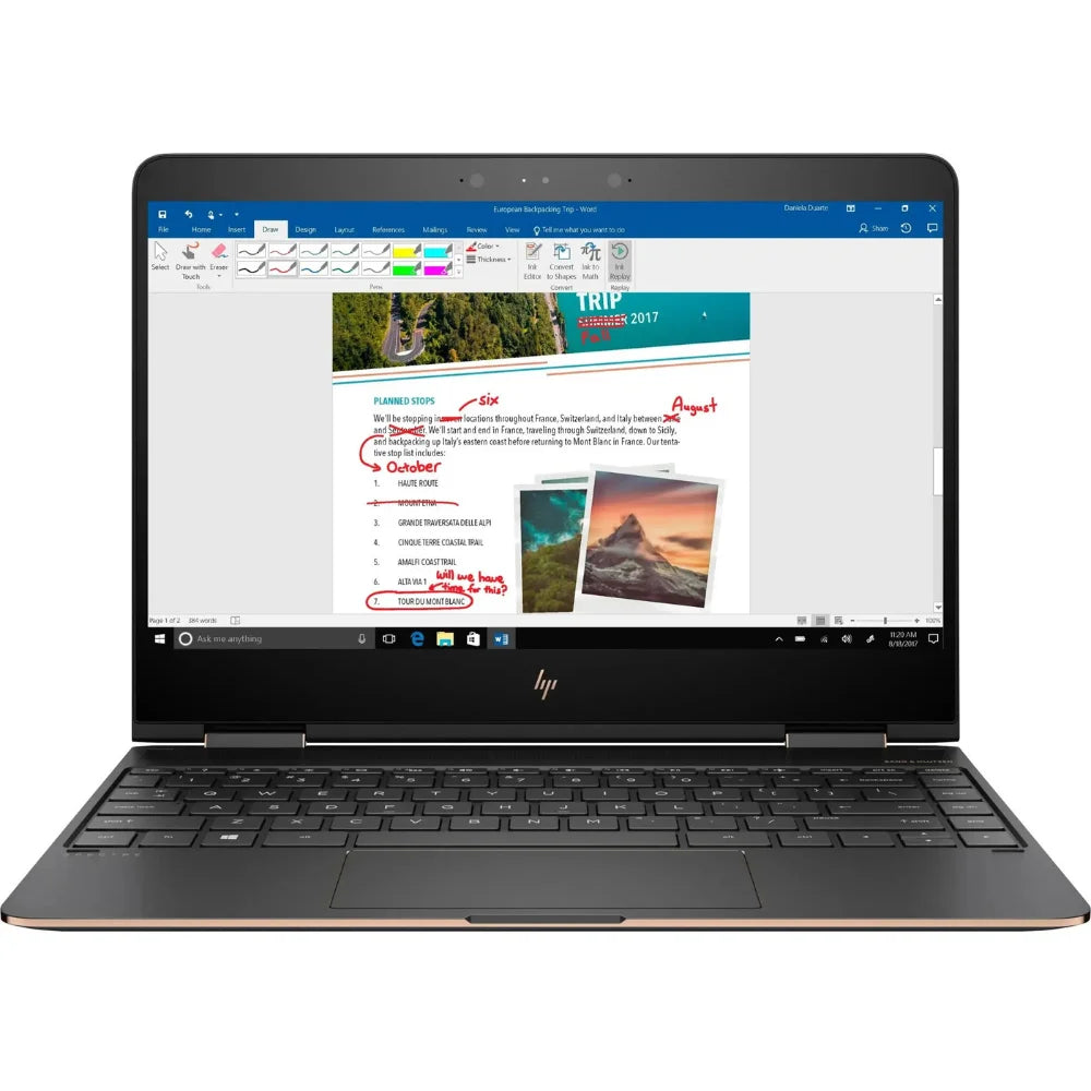 HP Spectre x360 13-AC063DX 13.3" 2-in-1 Touch-Screen Laptop - i7-7500U - 8GB RAM - 256GB SSD