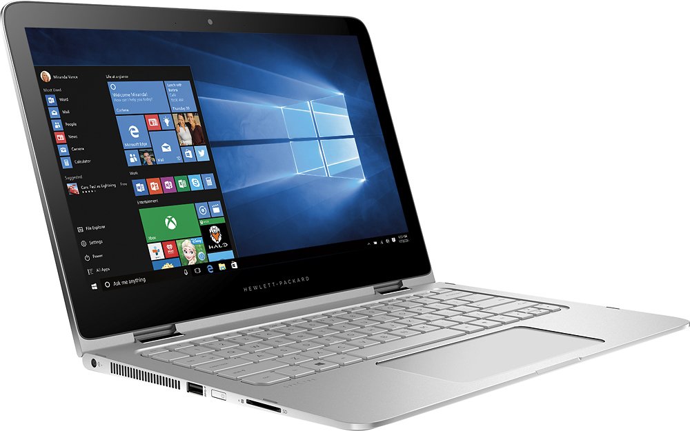 HP Spectre x360 2-in-1 13.3" Touch-Screen Laptop - Intel Core i7-5500U - 8GB RAM - 256GB SSD - Natural Silver - 13-4101dx