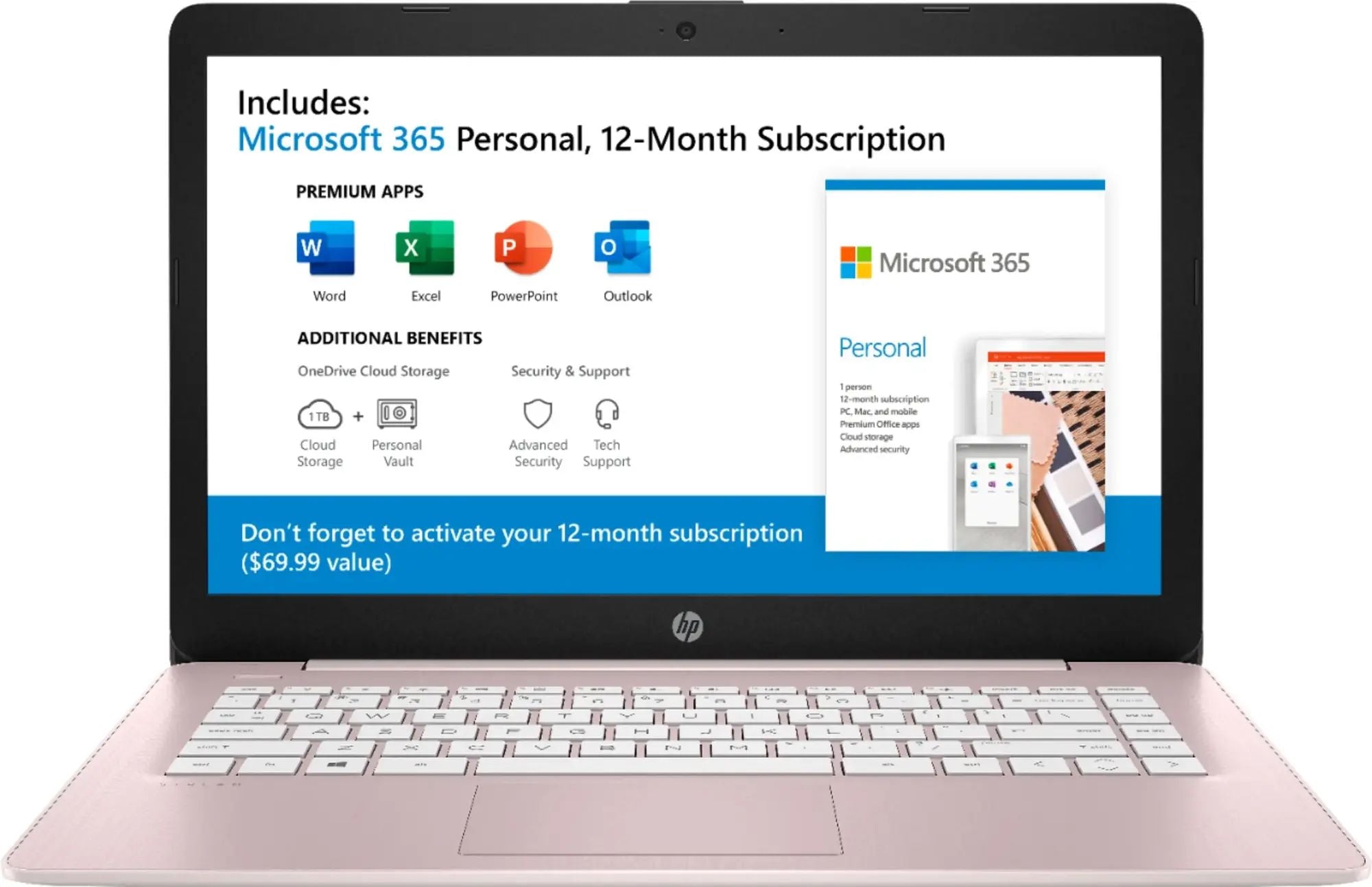 HP Stream ? 14" WXGA ? AMD A4-9120e ? 4GB RAM ? 64GB eMMC ? Rose Gold ? 14-ds0023dx