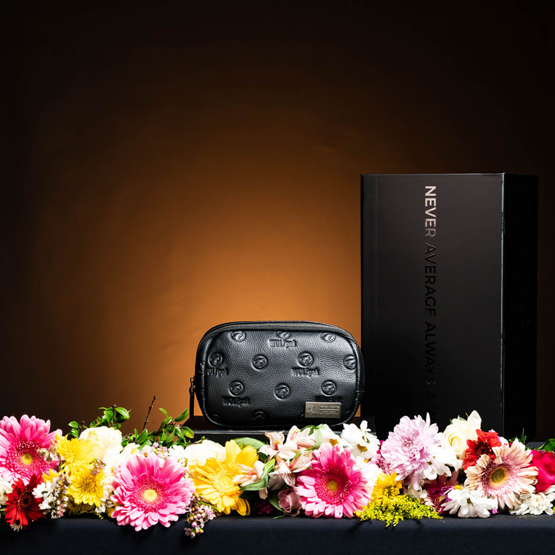 Crossbody Pack Black Luxury Leather