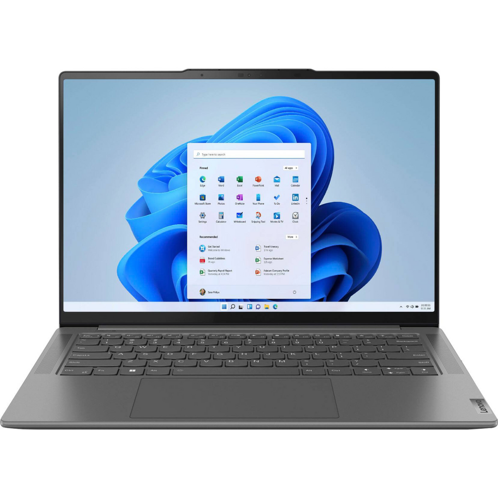 Lenovo - Slim Pro 7 14" 90Hz 2.5K (WQXGA) Touch-Screen Laptop -AMD Ryzen 7 7735HS - NVIDIA GeForce RTX 3050 - 16GB RAM - 512GB SSD - Storm Grey - 83AX0000US