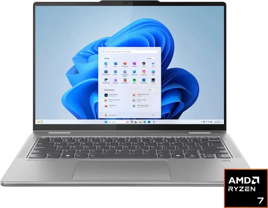 Lenovo - Yoga 7 2-in-1 14" 2K Touchscreen Laptop - AMD Ryzen 7 8840HS - 16GB RAM - 1 TB SSD - Artic Grey - 83DK000AUS
