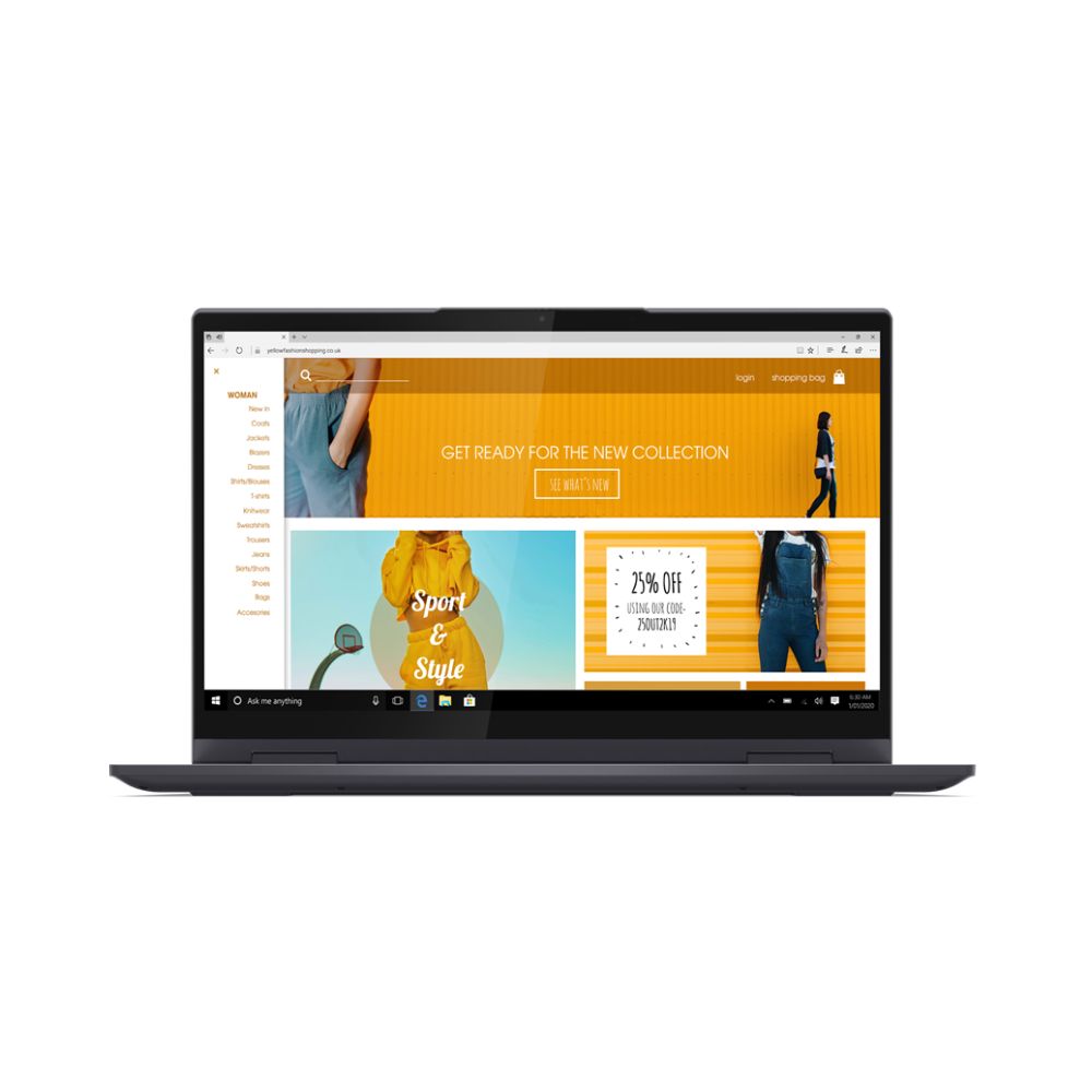 Lenovo - Yoga 7i 2-in-1 14" Touch Screen - Intel Evo Platform Core i7-1165G7 - 12GB RAM - 512GB SSD - Slate Grey - 82BH00DLUS
