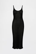 GAP X BEIS Sheer Midi Dress in Black