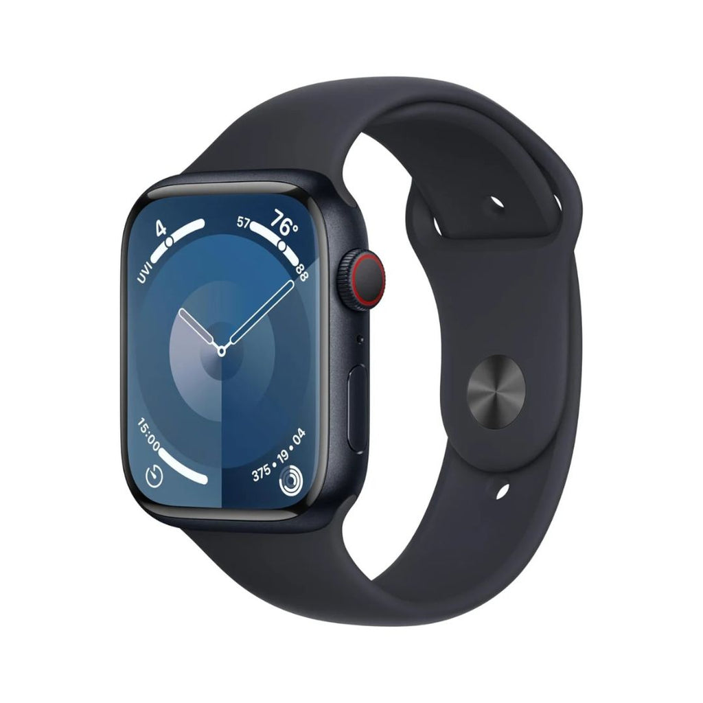 Apple Watch Series 9 (GPS + Cellular) ? 45mm Aluminum Case with Midnight Sport Band (S/M) ? Midnight ? MRMC3LW/A