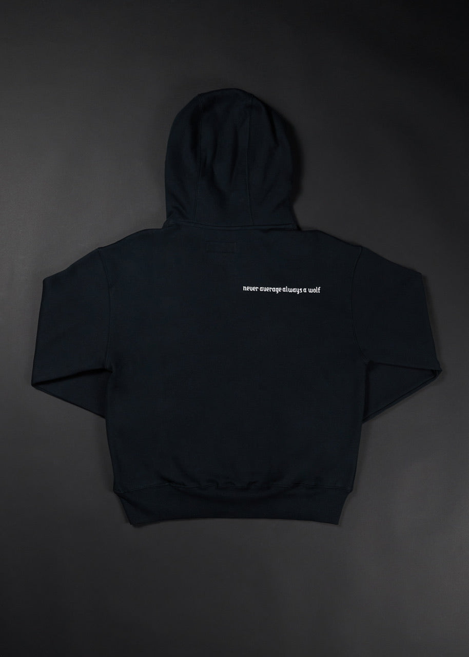 Gothic Black Full Zip Hoodie (SALE)