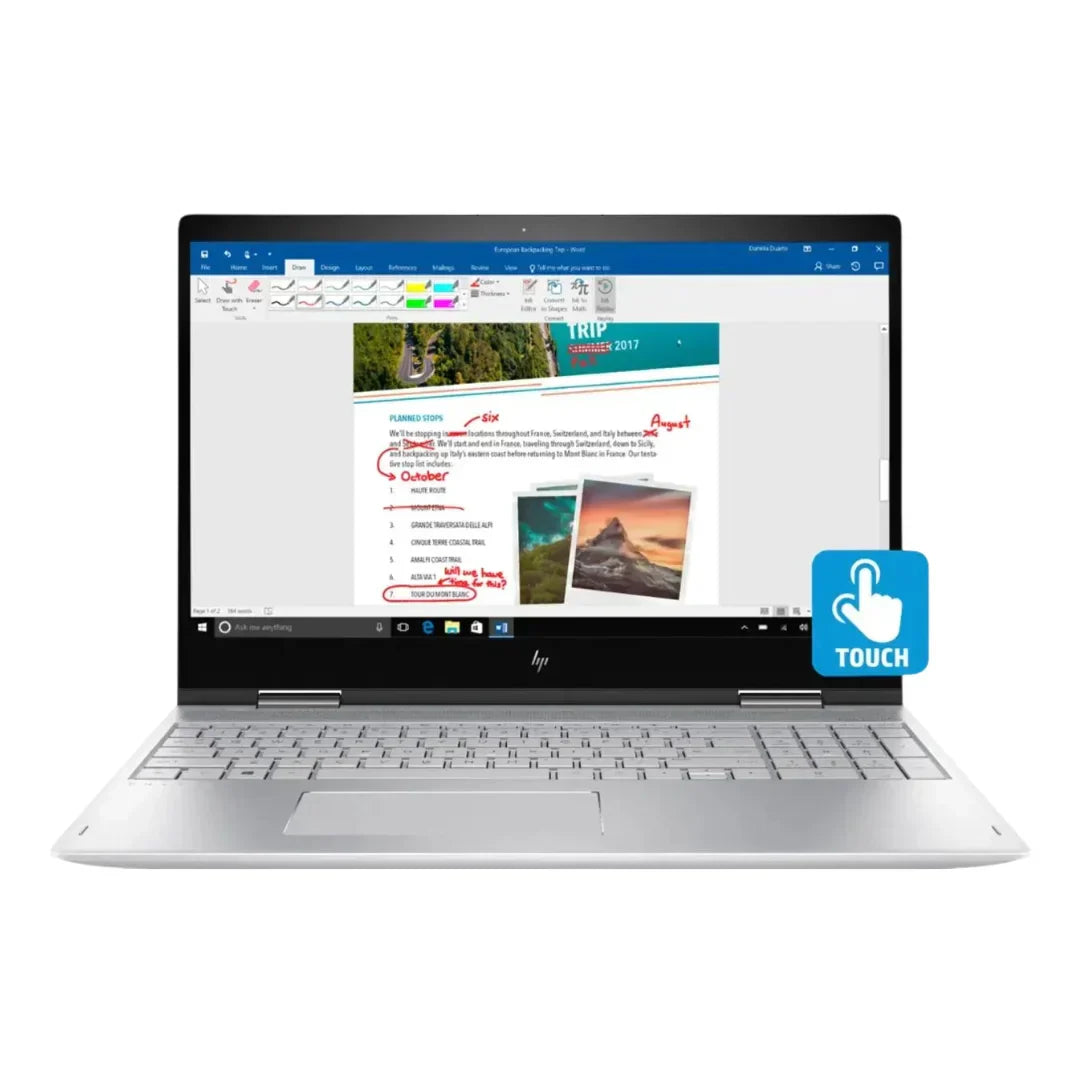 HP ENVY x360 ? 15.6" FHD Touch 2-in-1 ?  i5-8250U ? 12GB RAM ? 1TB HDD ? Natural Silver ? 15M-BP111DX