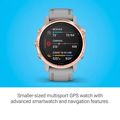 Garmin - f?nix 6S Sapphire GPS Smartwatch 42mm  - Rose Gold - 010-02159-20