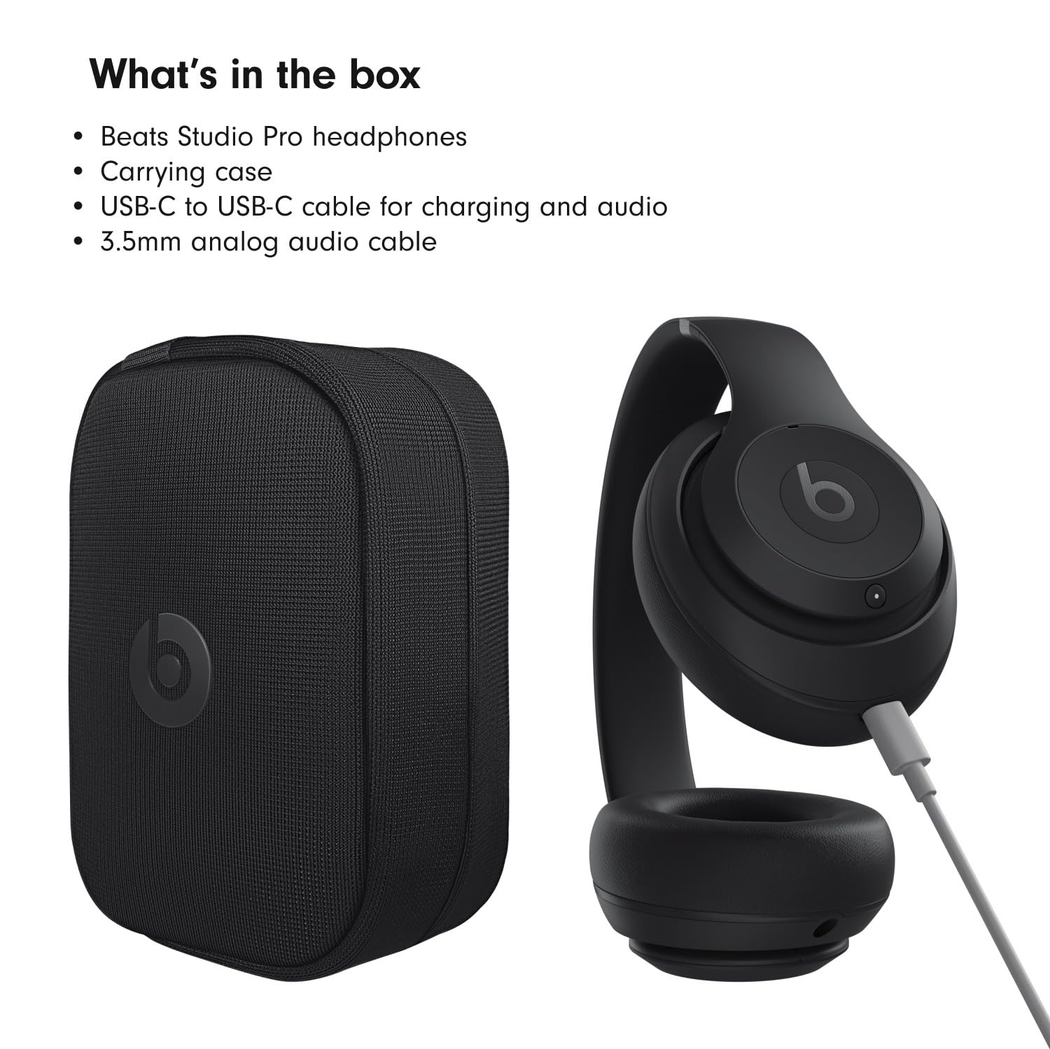 Beats Studio Pro - Wireless Noise Cancelling Over-the-Ear Headphones - Black - MQTP3LL/A