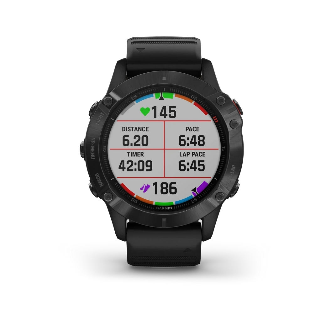 Garmin - f?nix 6 Pro GPS Smartwatch 47mm Fiber-Reinforced Polymer - Black (010-02158-01)