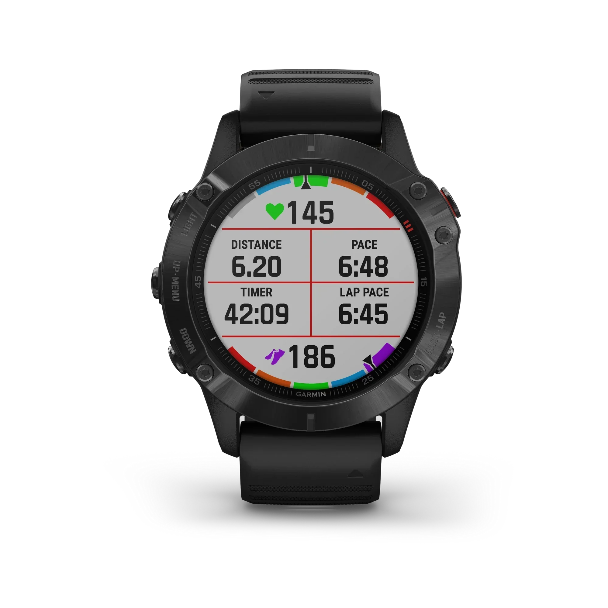 Garmin - f?nix 6 Pro GPS Smartwatch 47mm Fiber-Reinforced Polymer - Black (010-02158-01)
