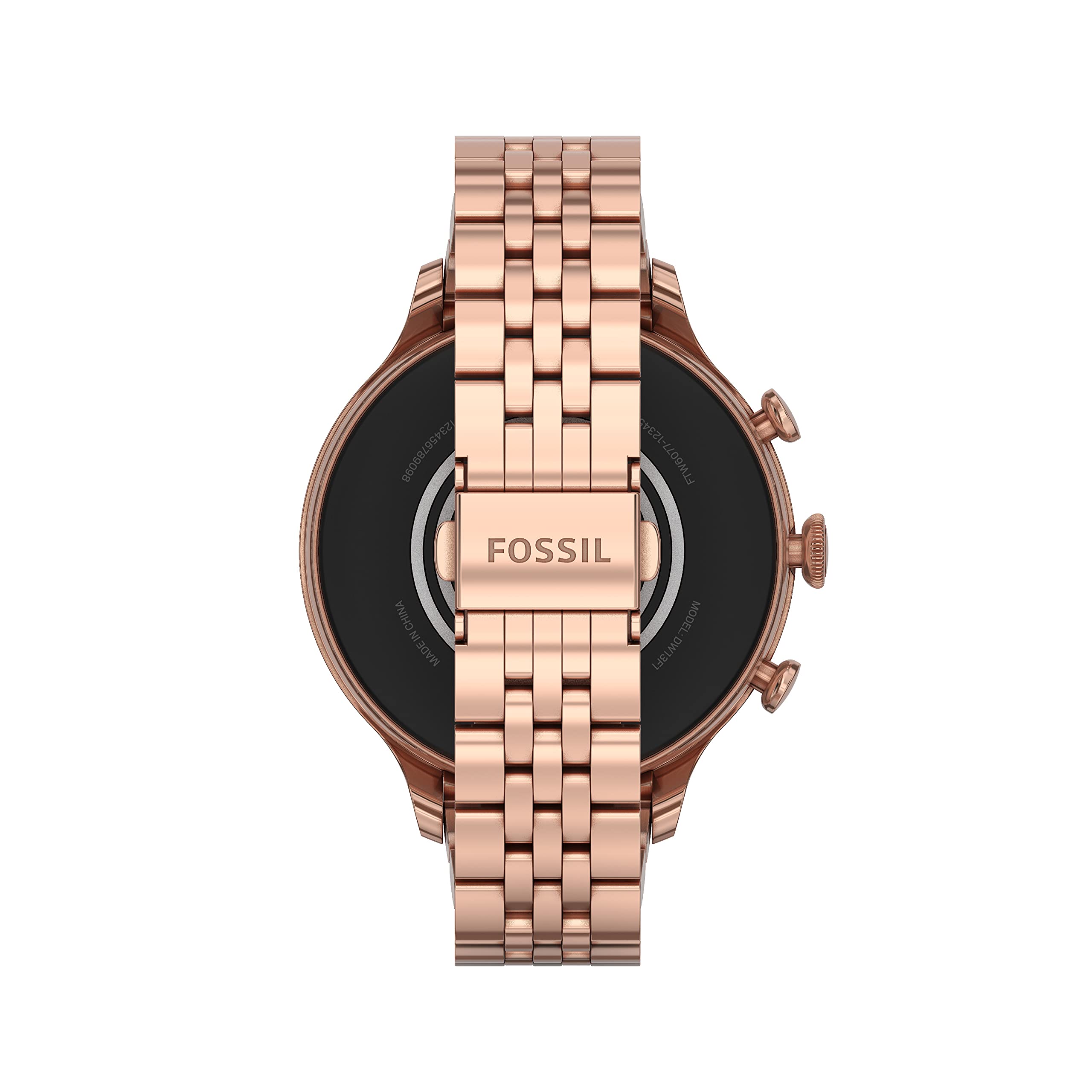 Fossil Gen 6 Smartwatch 42mm Rose Gold-Tone Stainless Steel - Rose Gold - FTW6077V