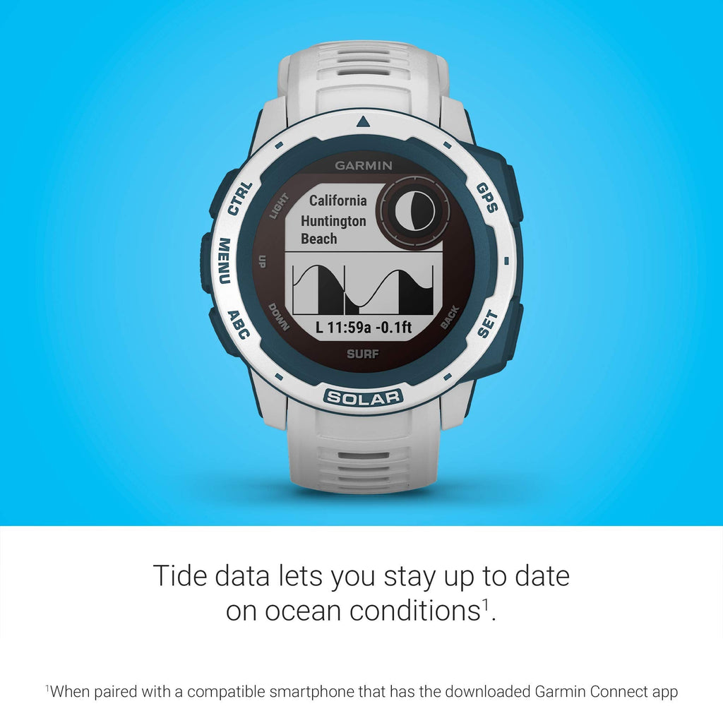 Garmin Instinct Solar Surf Edition GPS Smartwatch (Cloudbreak) - 010-02293-18