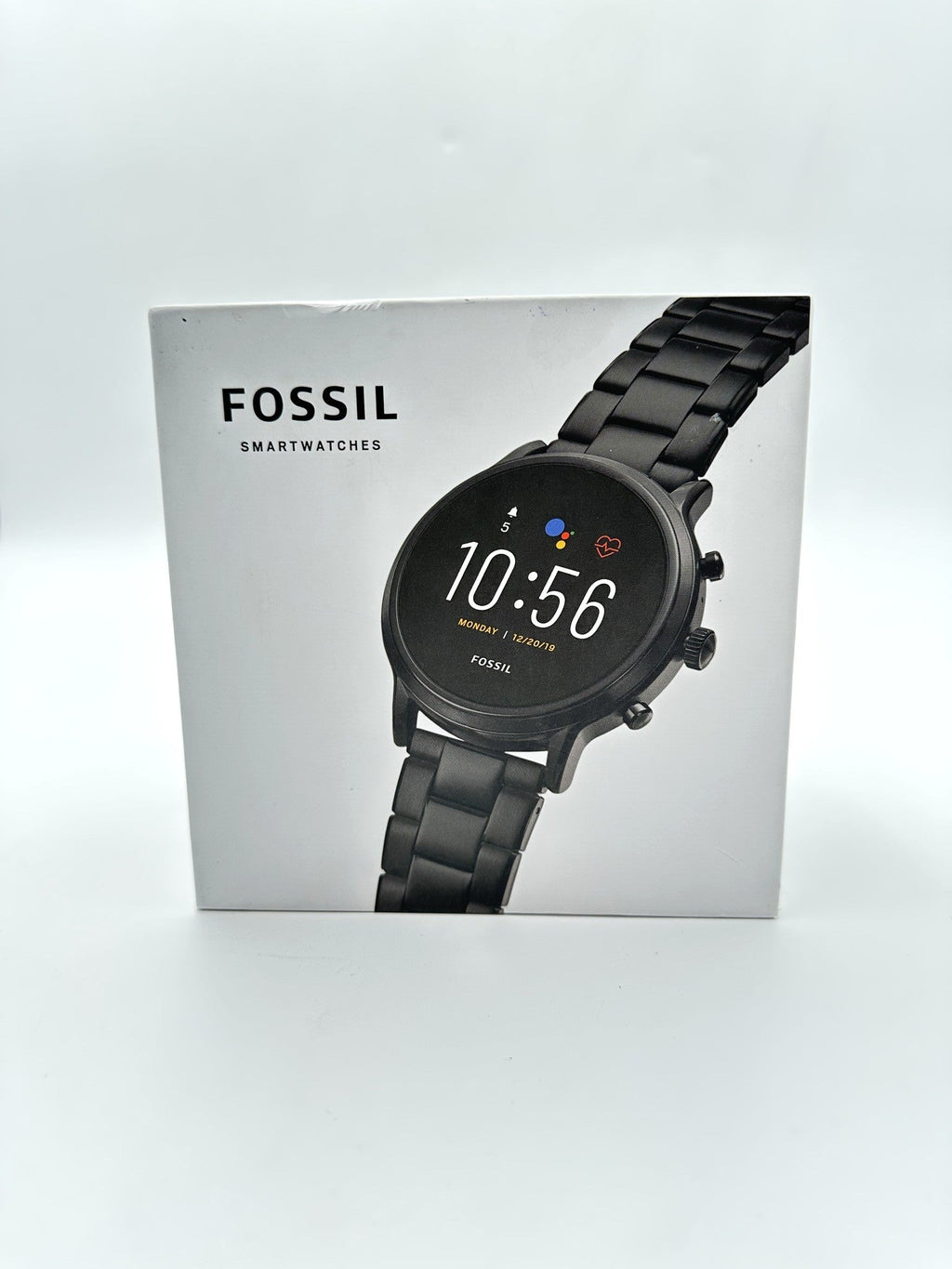 Fossil Gen 5 The Carlyle 44mm Black Stainless Steel WiFi Smartwatch Set w/ 3 Bands