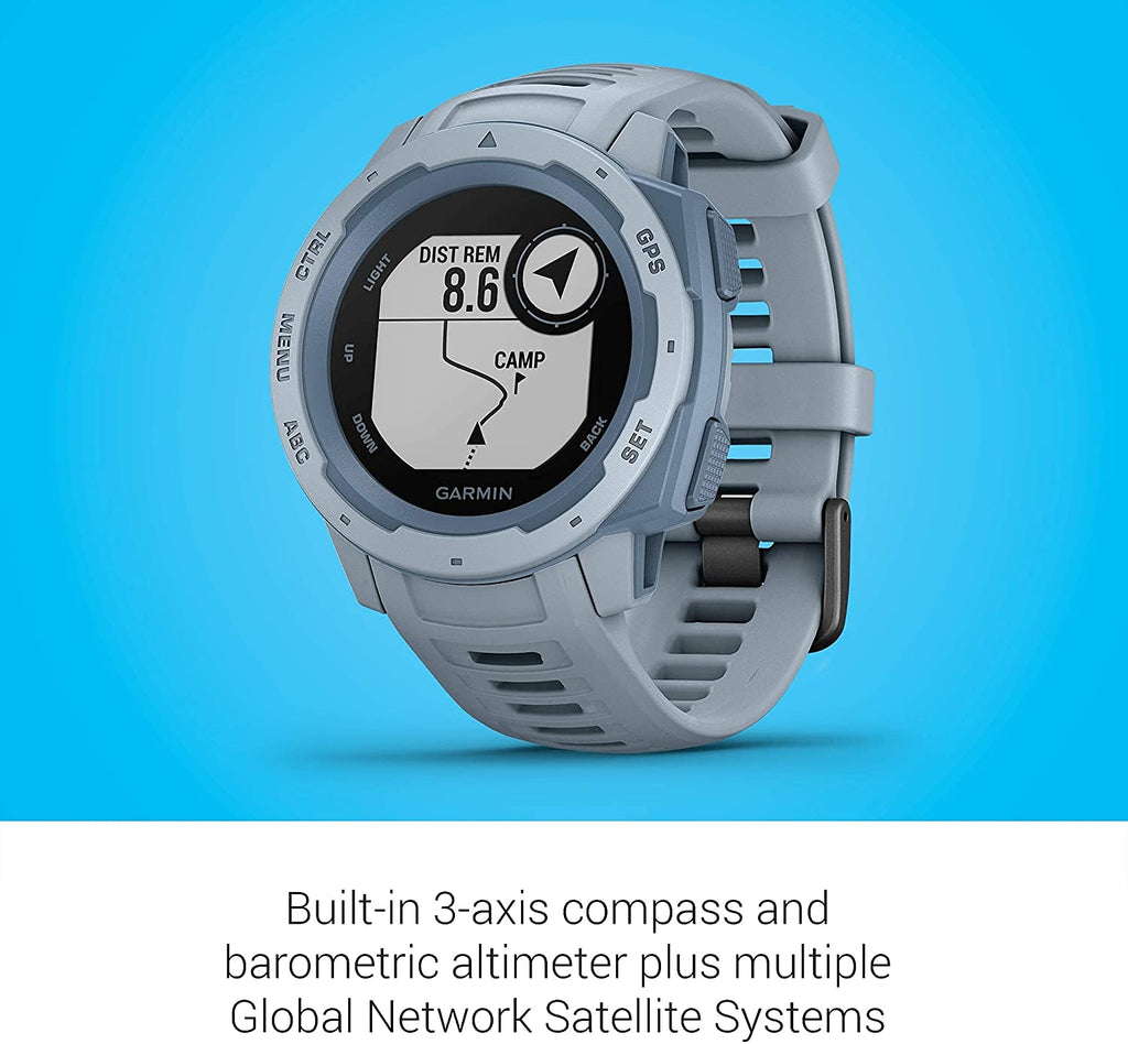 Garmin - Instinct GPS Smartwatch 45mm Fiber-Reinforced Polymer - Sea Foam - 010-02064-05