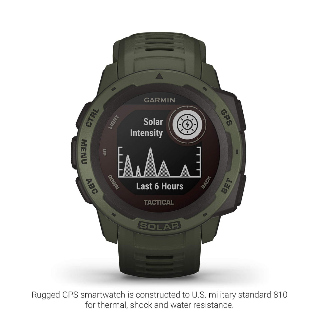Garmin - Instinct Solar Tactical GPS Smartwatch 45mm - Moss- 010-02293-14