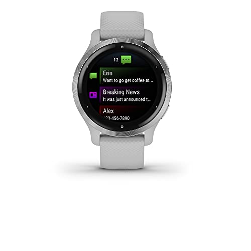 Garmin - Venu 2S GPS Smartwatch 40 mm Silver Bezel with Mist Gray Case - 010-02429-02