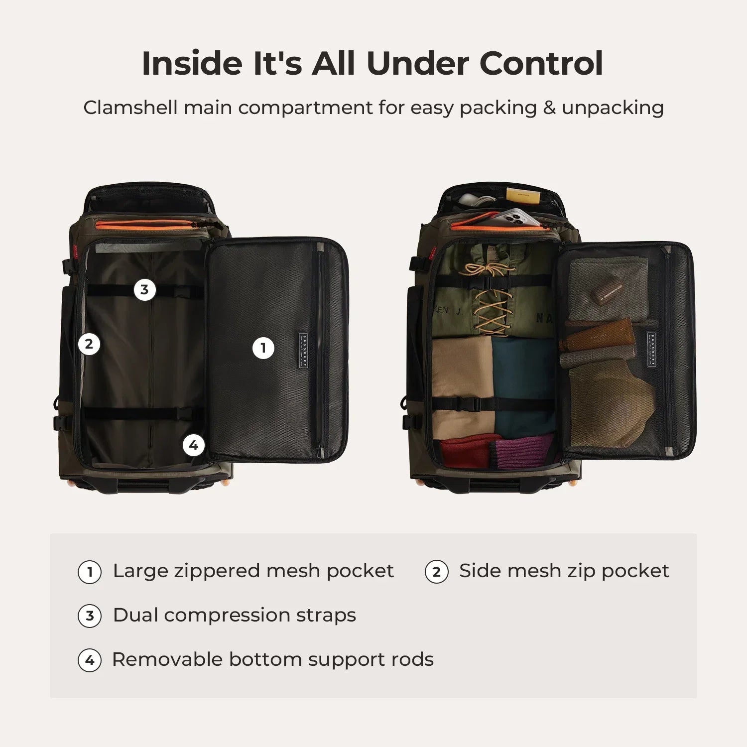 Blast 43L Roller Backpack