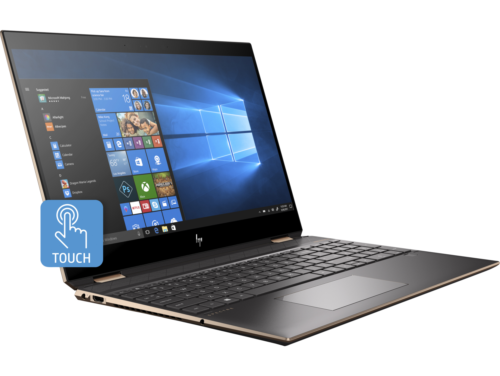 HP Spectre x360 - 15.6" UHD Touch - i7-10510U - 16GB RAM - GeForce MX250 - 512GB SSD - 15-df1075nr