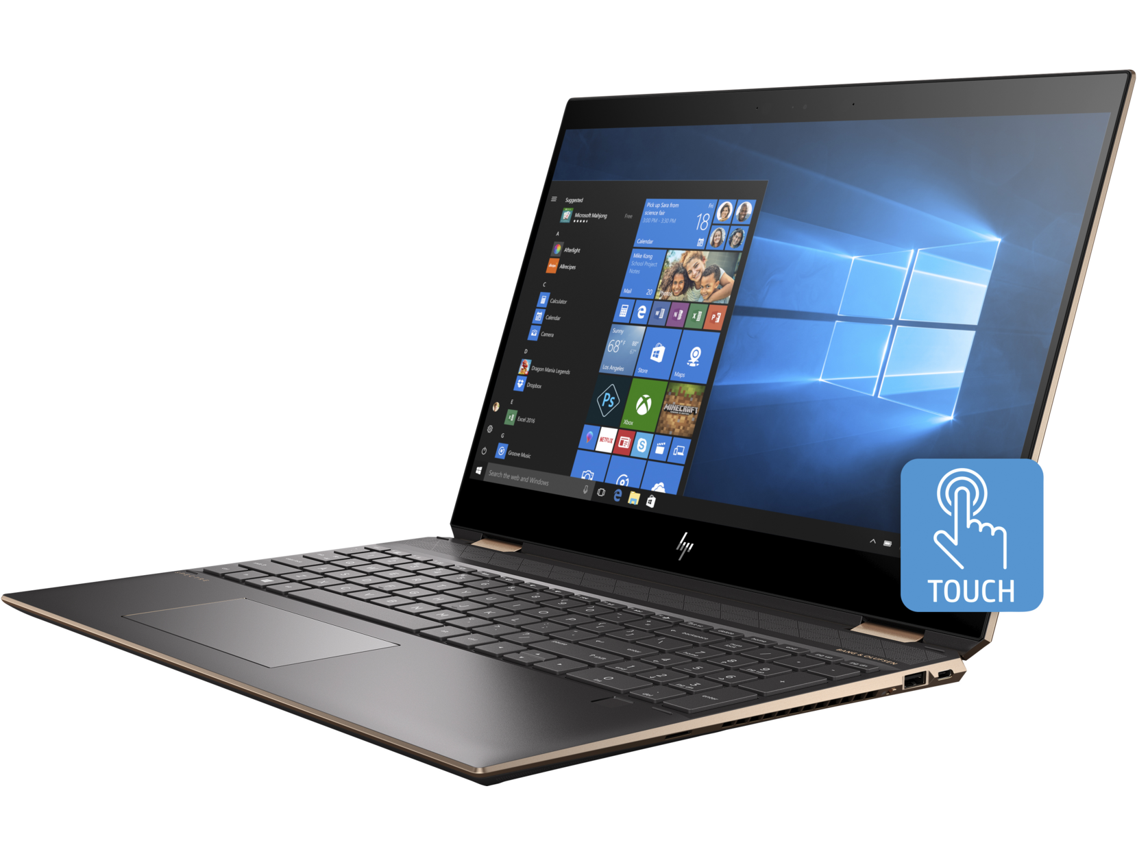 HP Spectre x360 - 15.6" UHD Touch - i7-10510U - 16GB RAM - GeForce MX250 - 512GB SSD - 15-df1075nr