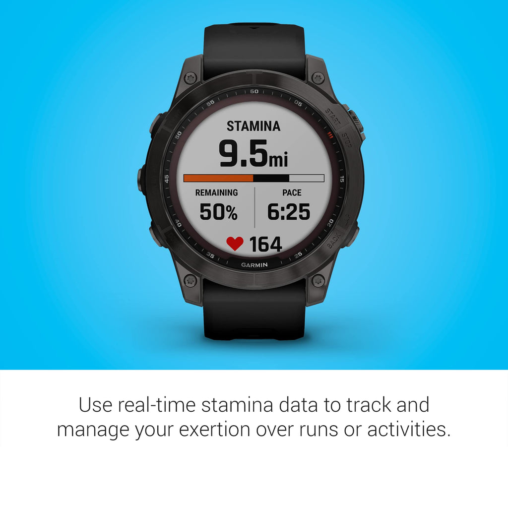 Garmin fenix 7 Solar GPS Smartwatch 47mm - Slate Gray - 010-02540-10