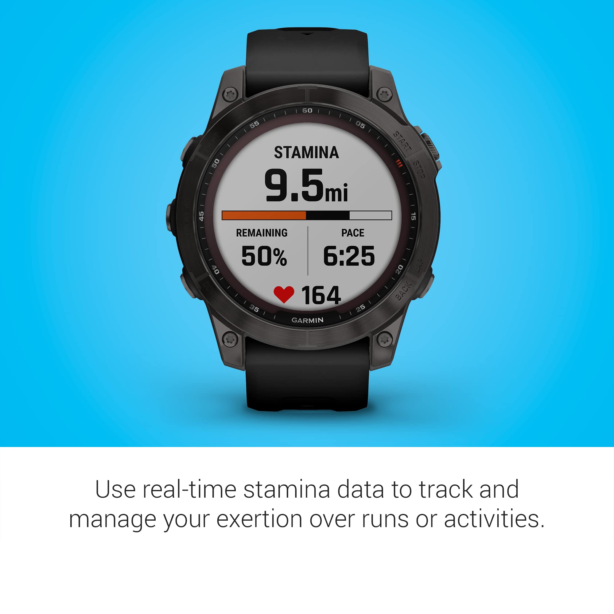 Garmin fenix 7 Solar GPS Smartwatch 47mm - Slate Gray - 010-02540-10