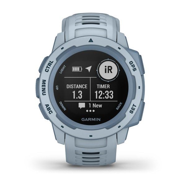 Garmin - Instinct GPS Smartwatch 45mm Fiber-Reinforced Polymer - Sea Foam - 010-02064-05