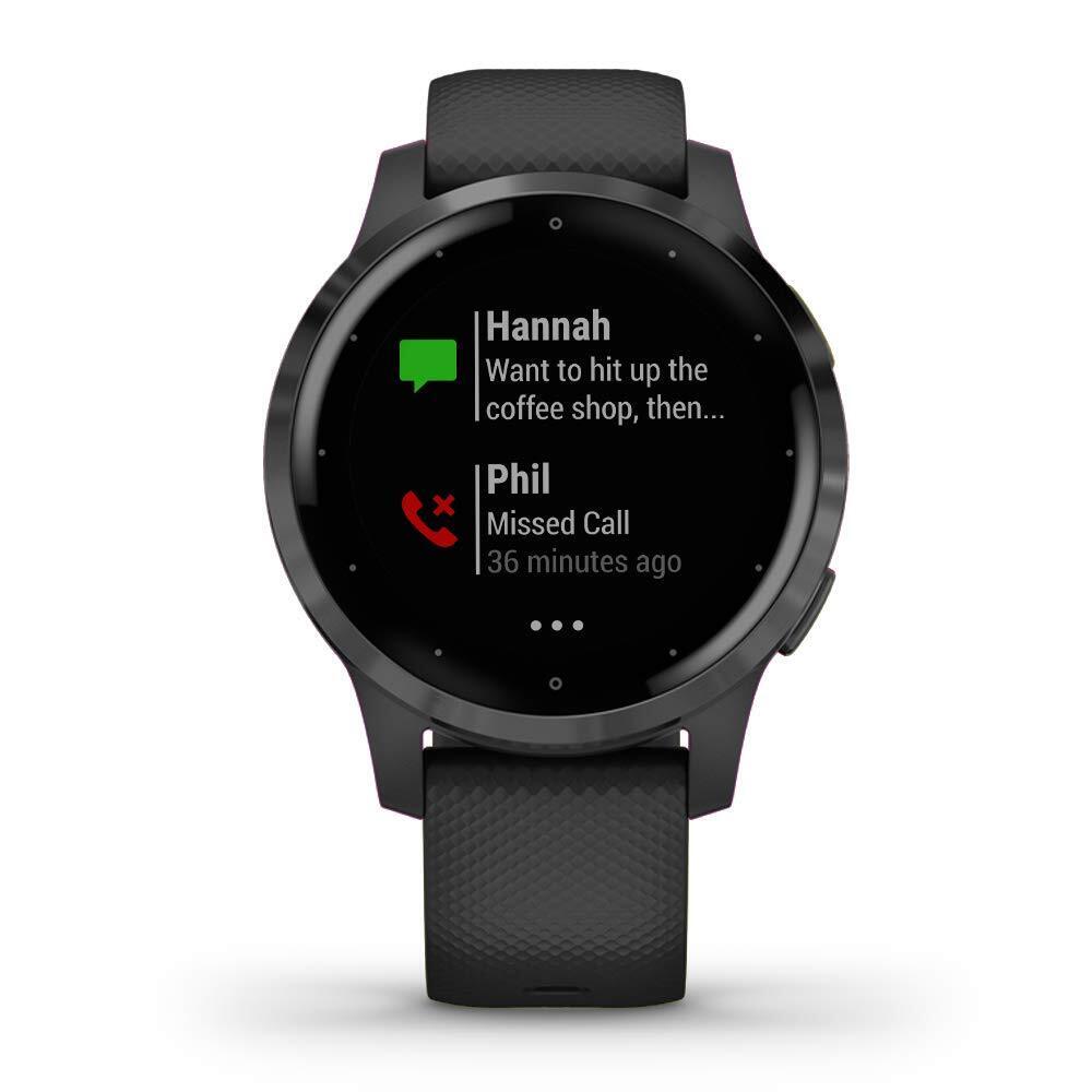 Garmin - vivoactive 4S Smartwatch 40mm Fiber-Reinforced Polymer - Slate - 010-02172-11
