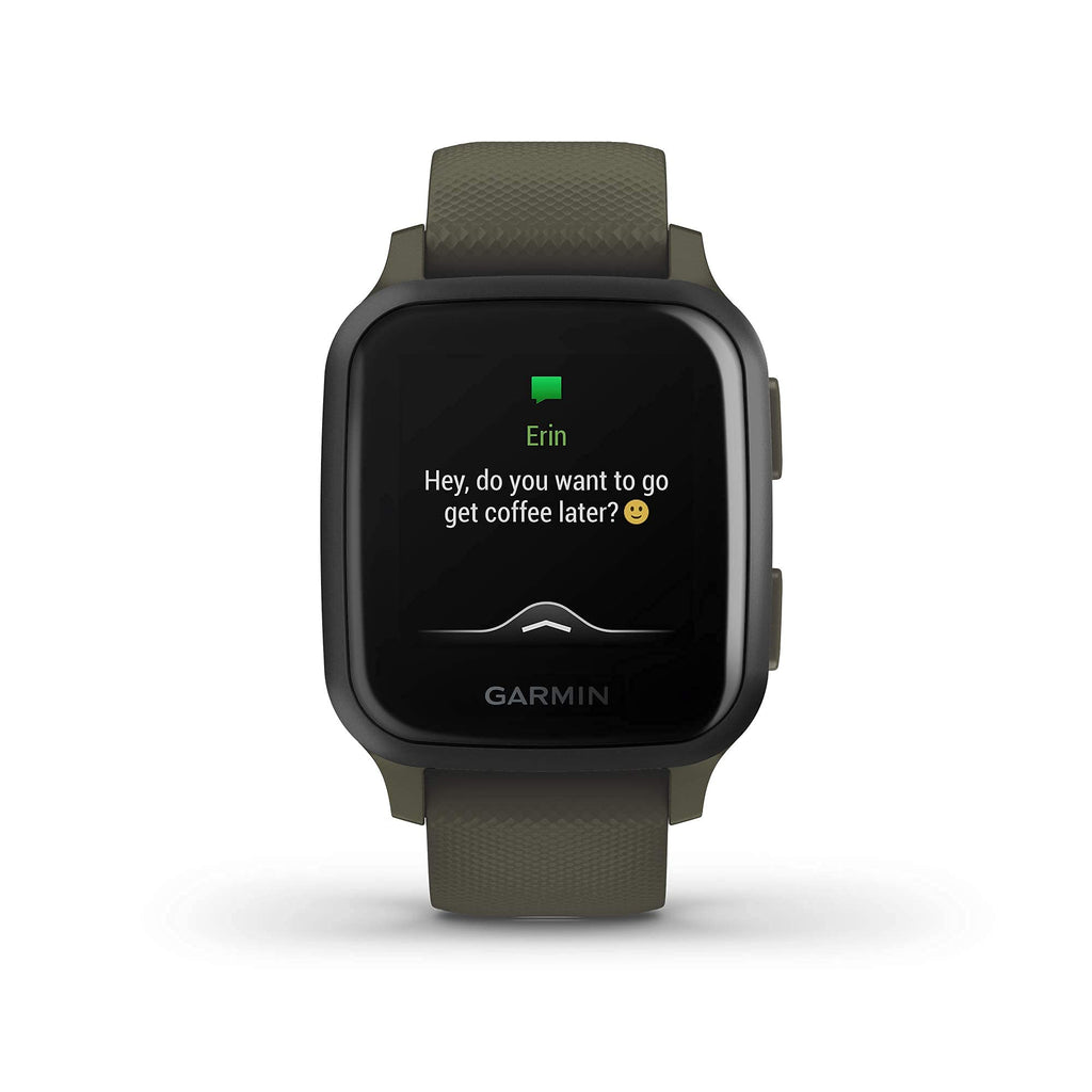 Garmin Venu Sq Music, GPS Smartwatch  and Moss Green - 010-02426-03