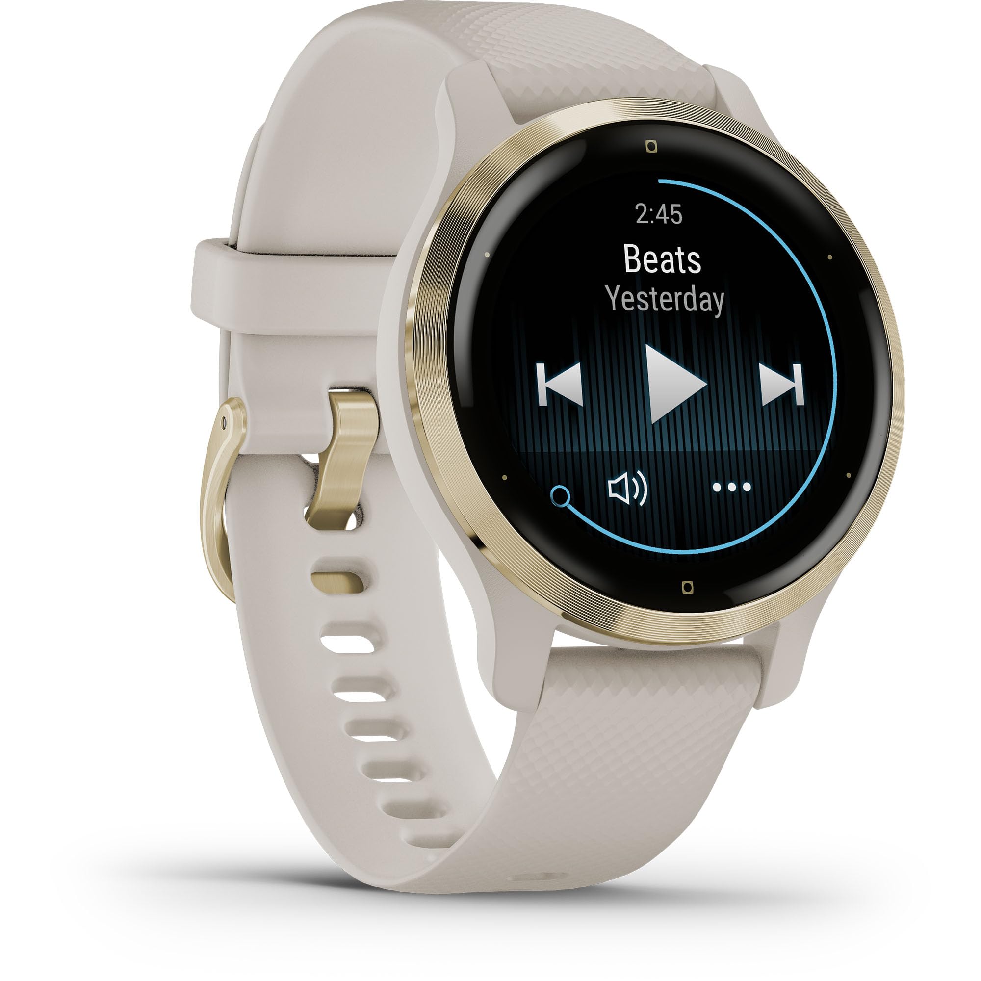 Garmin - Venu 2S GPS Smartwatch 40 mm Light Gold Bezel Light Sand Case - 010-02429-01